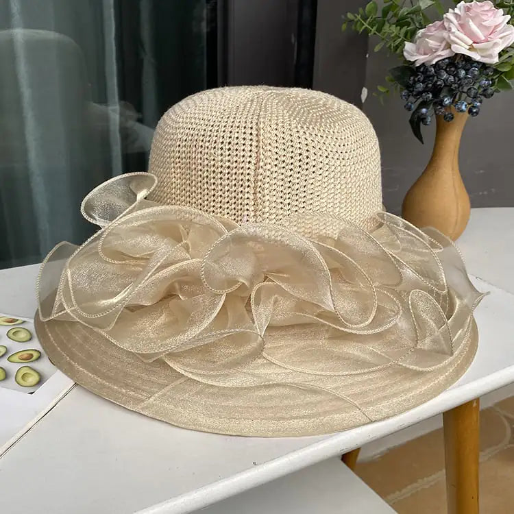 Sunscreen Yarn Splicing Sun Hat