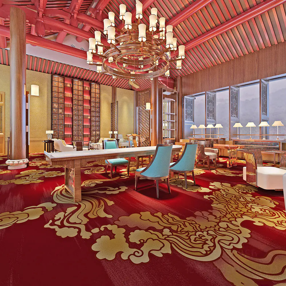 Simple Hotel Carpet for Rooms, Corridors, and Halls