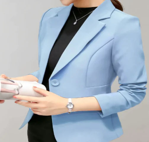 Fayola Women's Tailored Blazer with Notched Collar