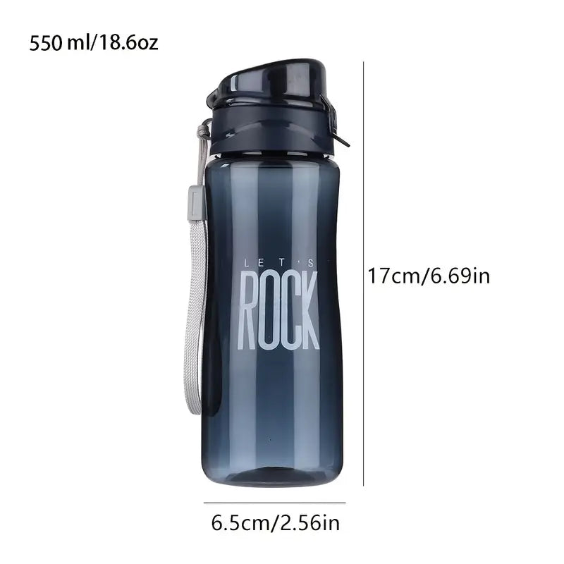 550ML Sports Water Bottle - Portable Plastic Cup
