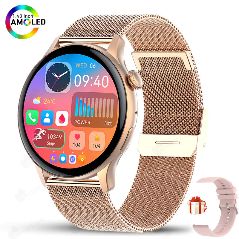 HK85 Smartwatch with AMOLED 1.43" Screen and Bluetooth