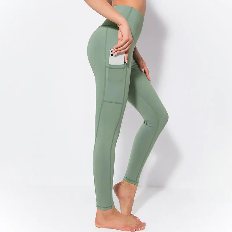 Pure Color Hip-Lifting Fitness Pants