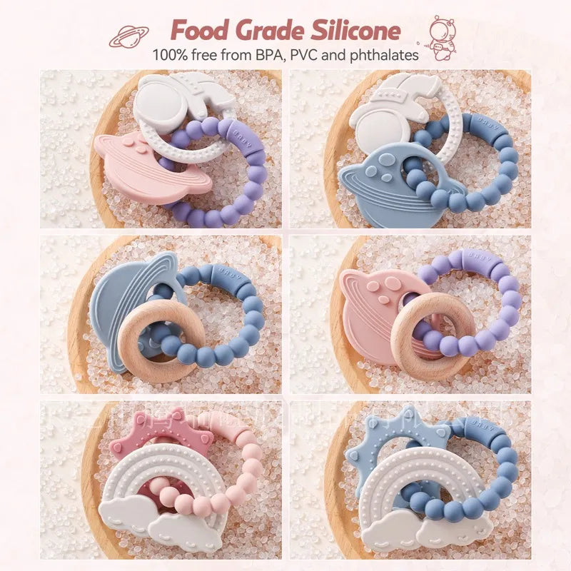 Edible Silicone Baby Teether Bracelet