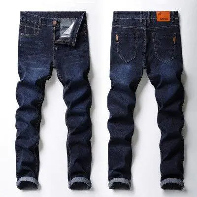 Men's Straight Stretch Denim Trousers - Fashion Style