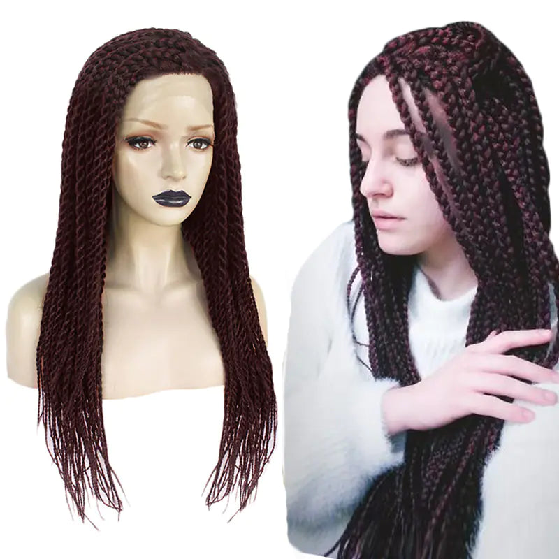 African Front Lace Chemical Fiber Hair, Braids Styles