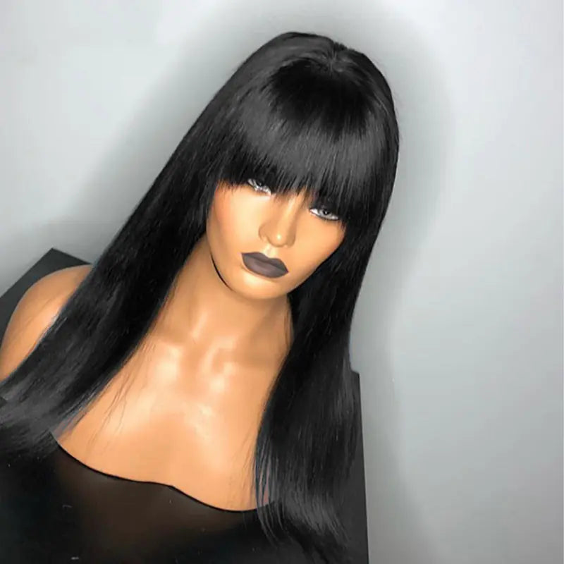 Women's Trendy Long Straight Synthetic Wig Set