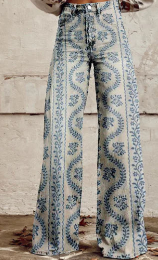 Aurelia Retro Flared Trousers for Women (Single Piece)