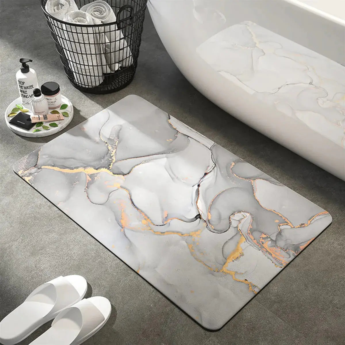 Diatom Ooze Bathroom Absorbent Non-slip Floor Mat