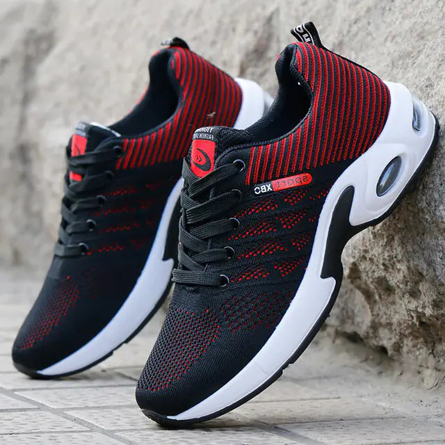 Men's Fly Woven Running Shoes with Air Cushion Design