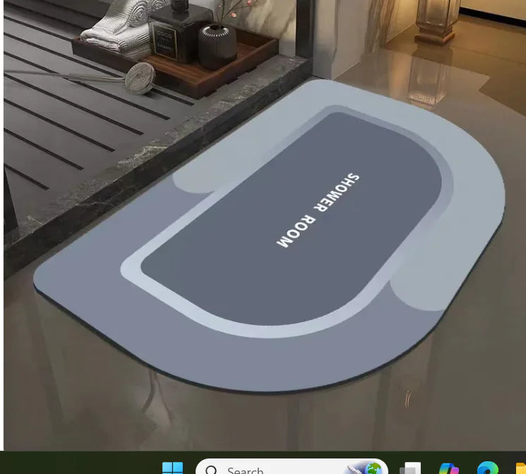 Absorbent Diatom Ooze Bath Mat