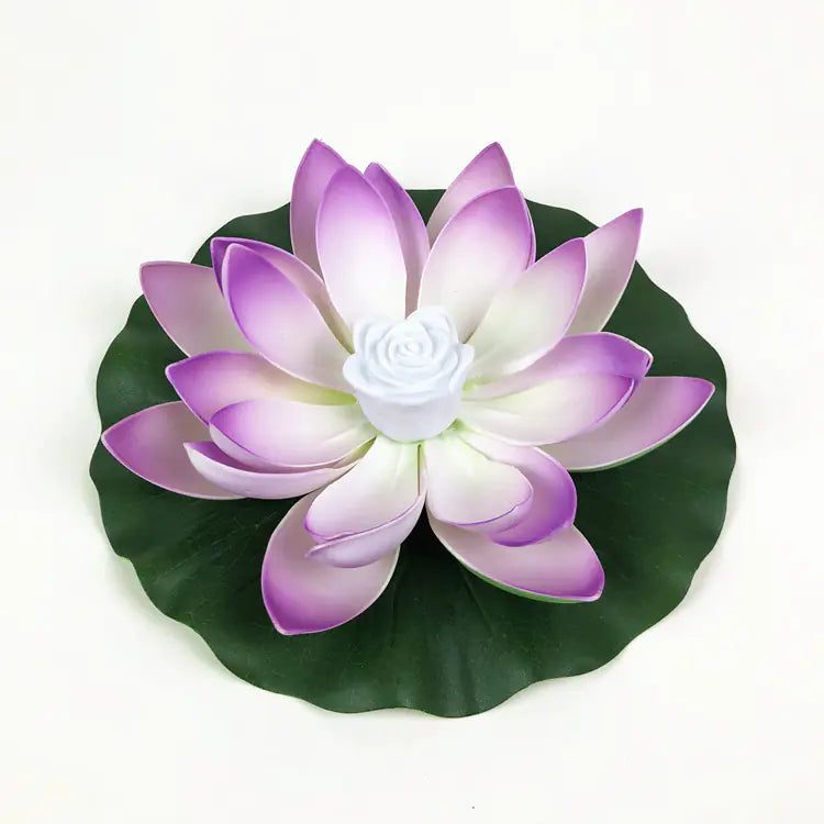 LED Lotus Flower Lamp for Water Decoration with Battery