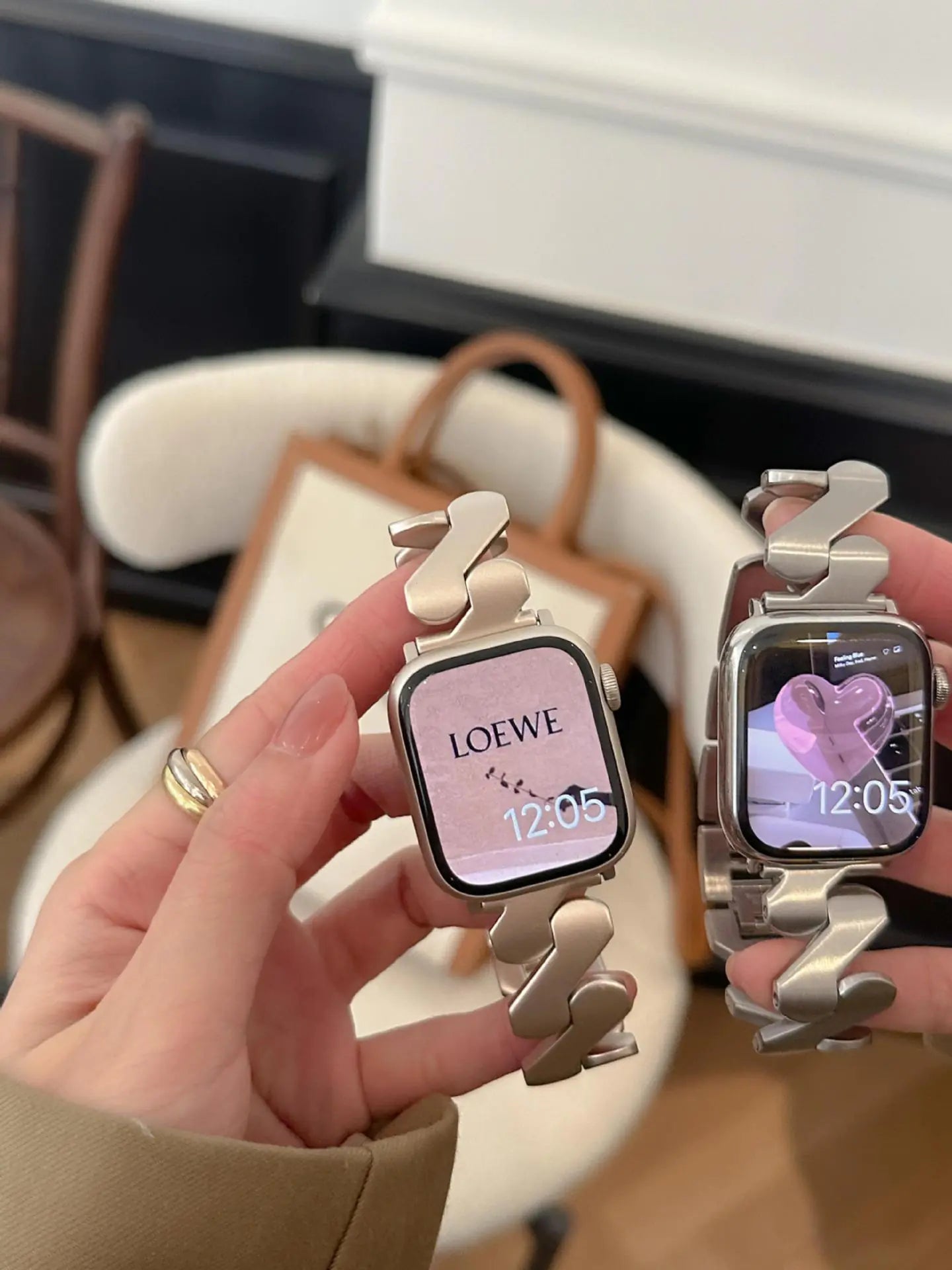 Metallic Wave Pattern Apple Watch Band for iWatch 8765