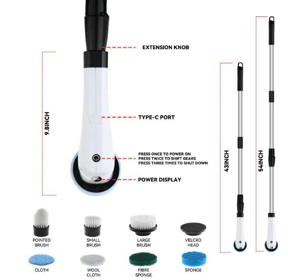 7-in-1 Electric Cleaning Brush