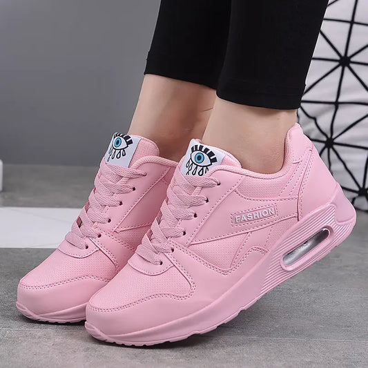 Women's Air Cushion Sneakers - Korean Style Casual Shoes