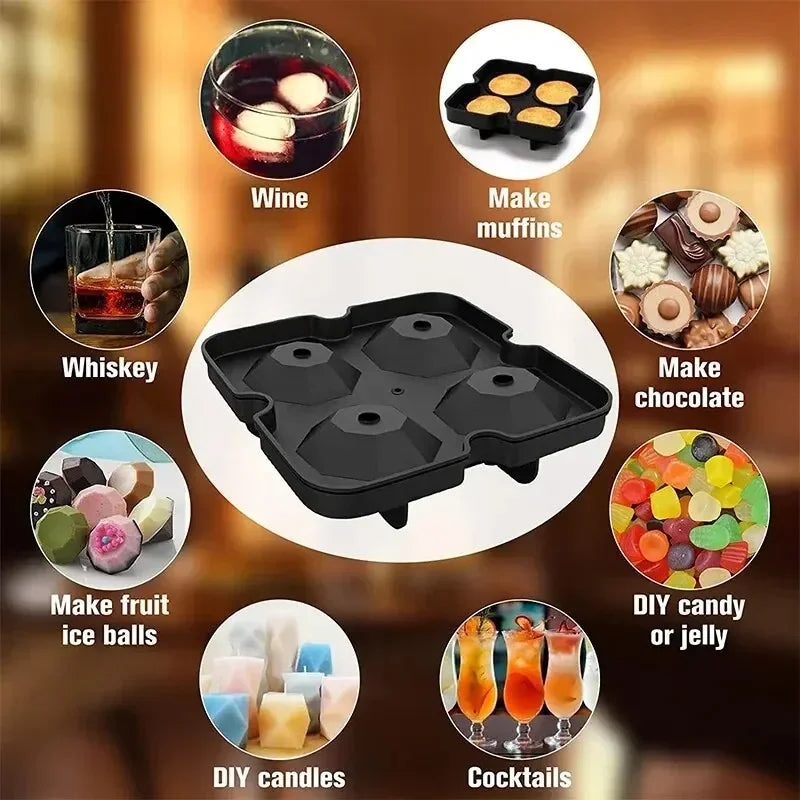 Silicone Ice Ball Mold Tray