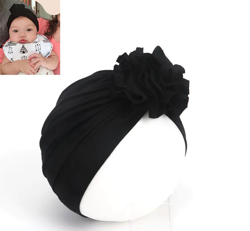 Cotton Floral Hat for Infants - Stylish Fall Winter Design
