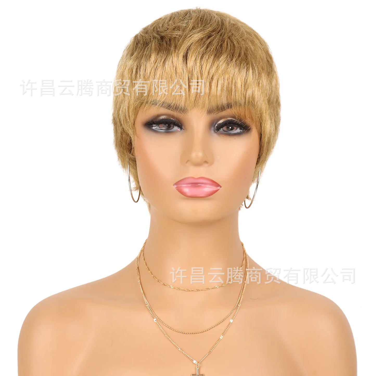 Pixie Human Hair Wig - 100% Remy Hair for Women