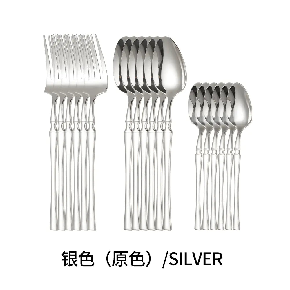 Titanium Coated Stainless Steel Cutlery Set for Dining