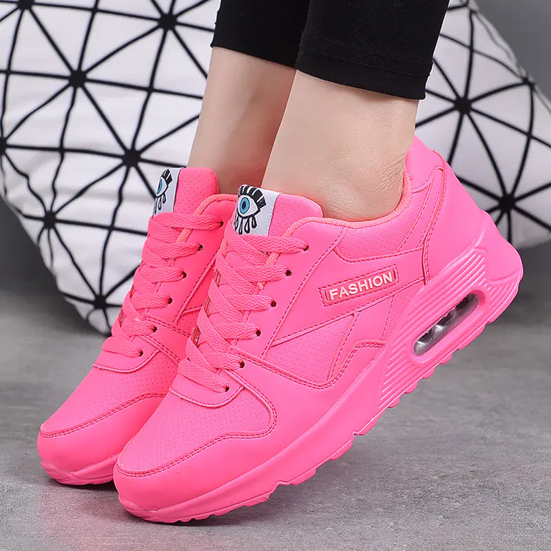 Women's Air Cushion Sneakers - Korean Style Casual Shoes