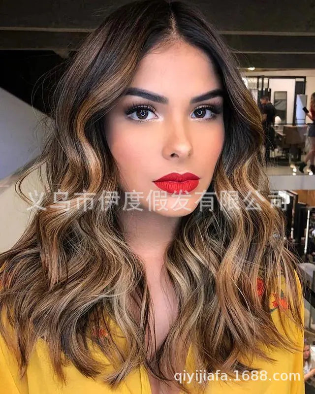 Long Curly Wig - European Style Hairpiece