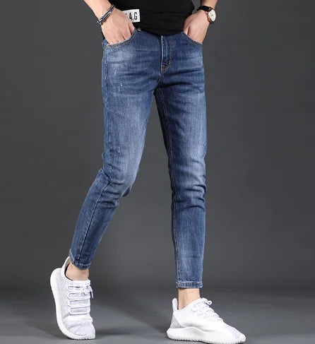 Men's Stretch Casual Jeans - Summer Slim Fit Pants