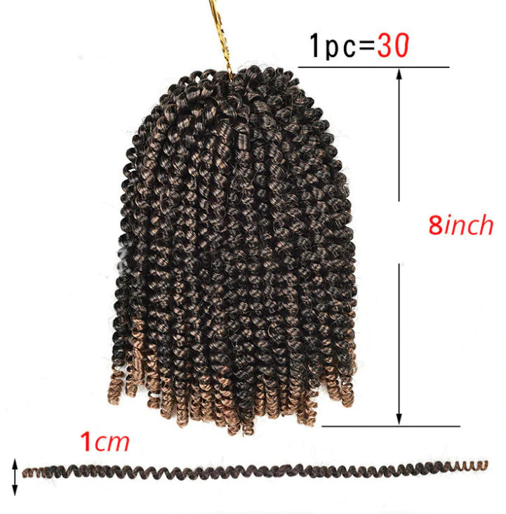 Chemical Fiber Wig - Small Spring Roll Style
