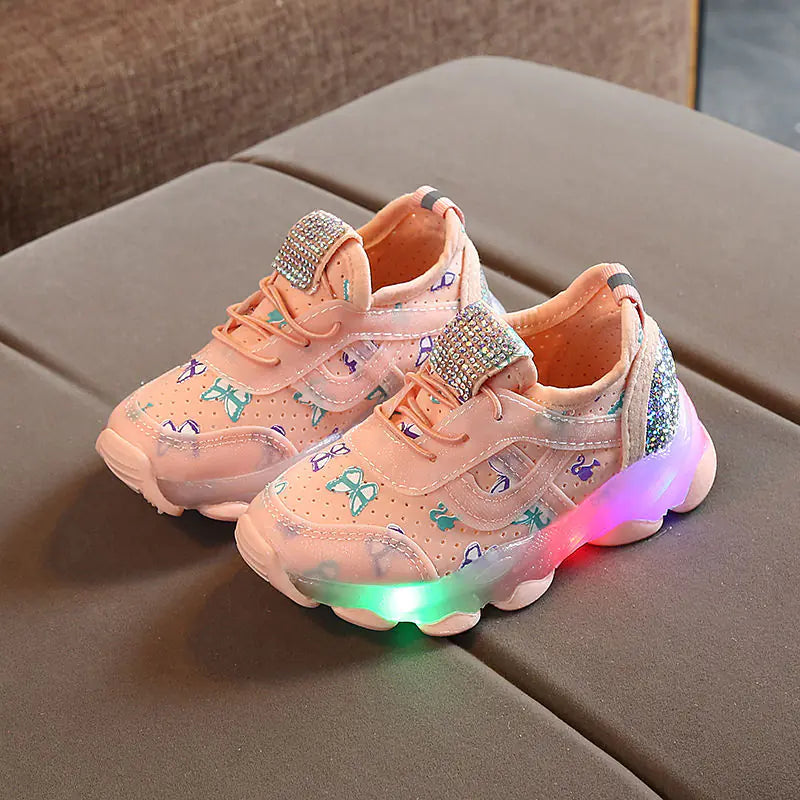 LED Breathable Sports Shoes for Kids