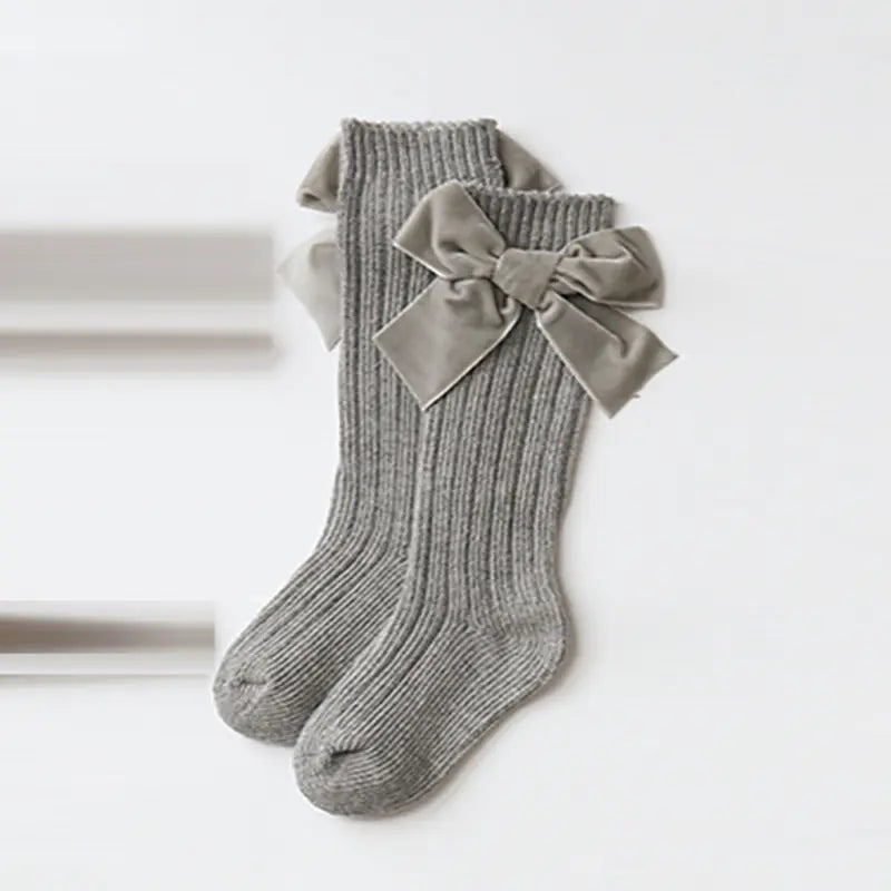 Bowknot Woolen Baby Socks for Infant Comfort