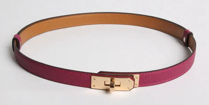 H 2019 New Kelly Leather Slim Belt for Women
