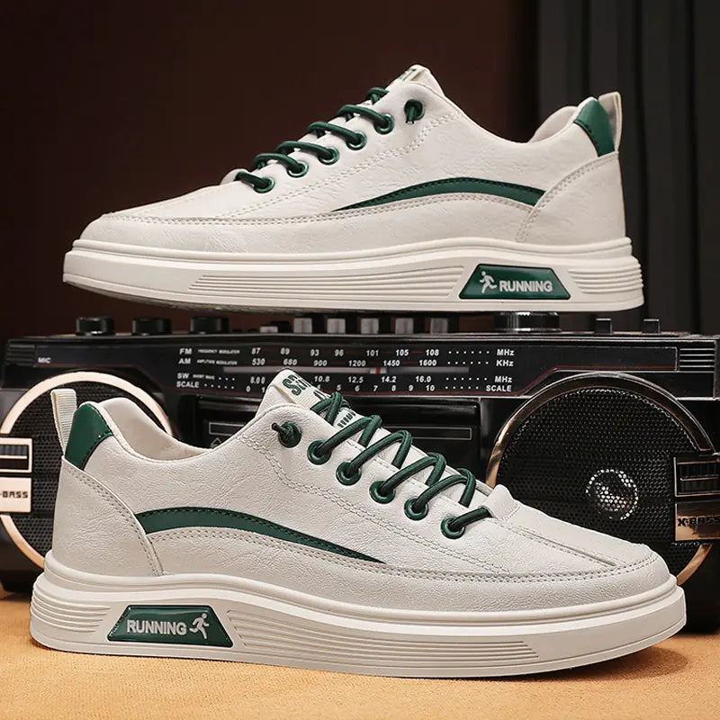 2024 Men's Spring Casual White Sneakers for Teens