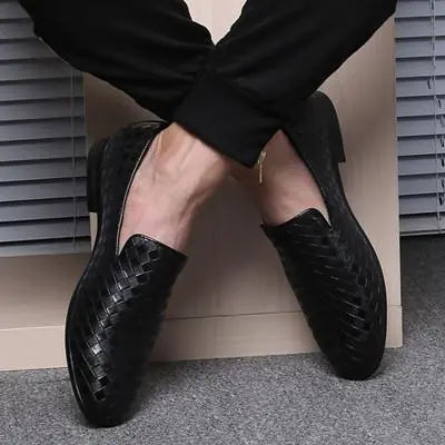 Men's Spring Casual Weave Loafers - British Style