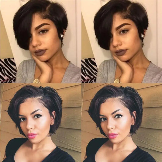 European American Short Curly Wig for Ladies