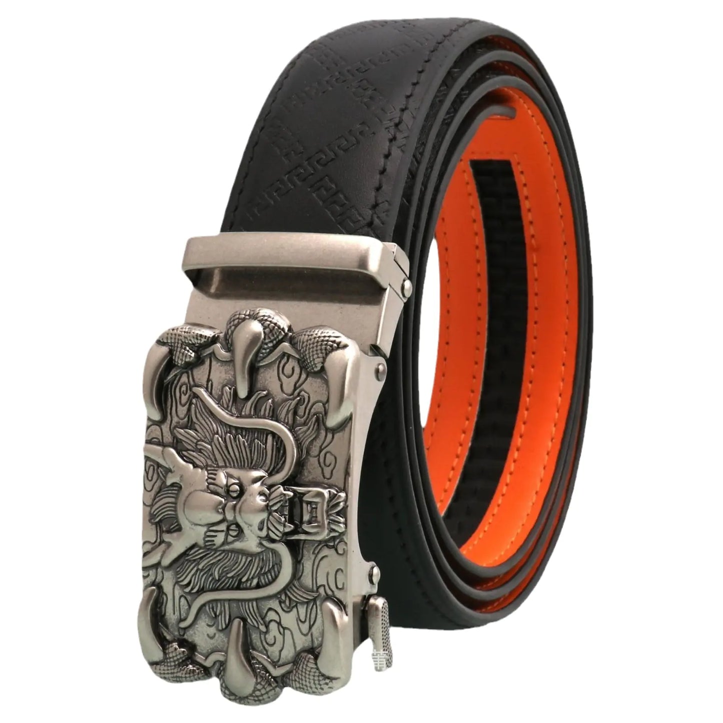Deli Xing Retro Automatic Buckle Men's Leather Belt