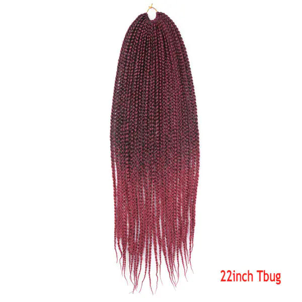 TOMO Box Braids Hair Extensions - 14 18 22 Inch