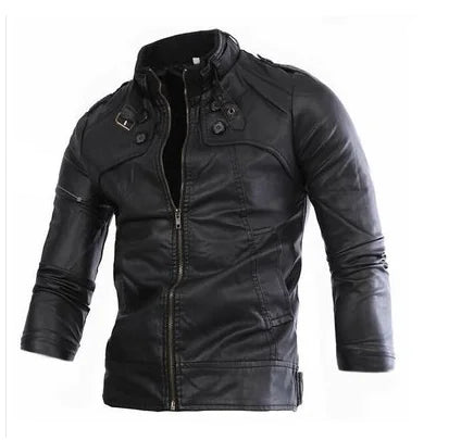 Men's Genuine Leather Winter Jacket - Valt (One Piece)