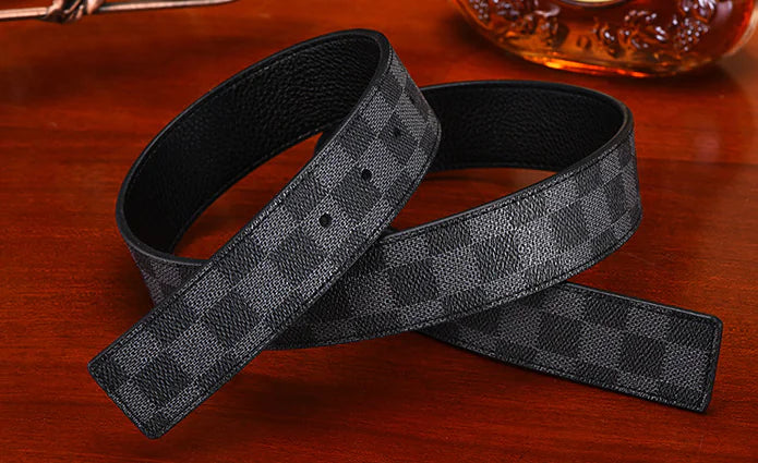 Men's Smooth Buckle Letter H Casual Belt (Korean Style)