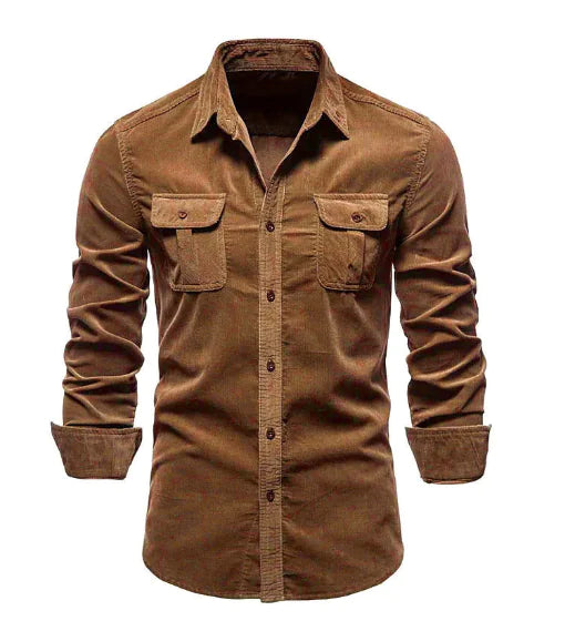 Men's Casual Slim Fit Jeans Shirt - Serenity (One Piece)