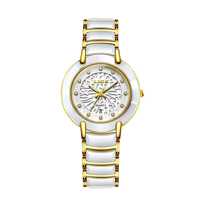 Imported Movement Ceramic Watch for Couples