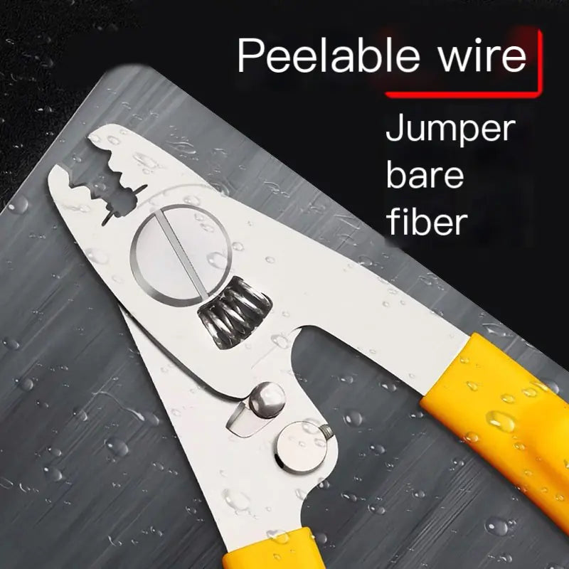 Fiber Optic Stripper Tool with Dual Ports and Metal Design