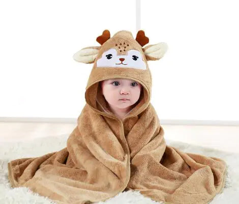 Cartoon Hooded Towel for Infants (80cm x 80cm)