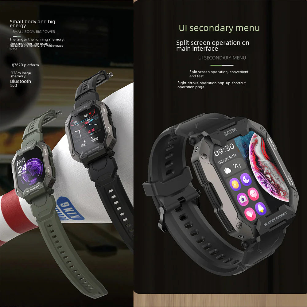 C20 Smart Watch with Bluetooth, Heart Rate, and Alerts