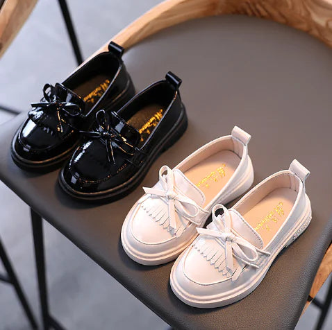 2020 Children's Soft Leather Tassel Casual Shoes