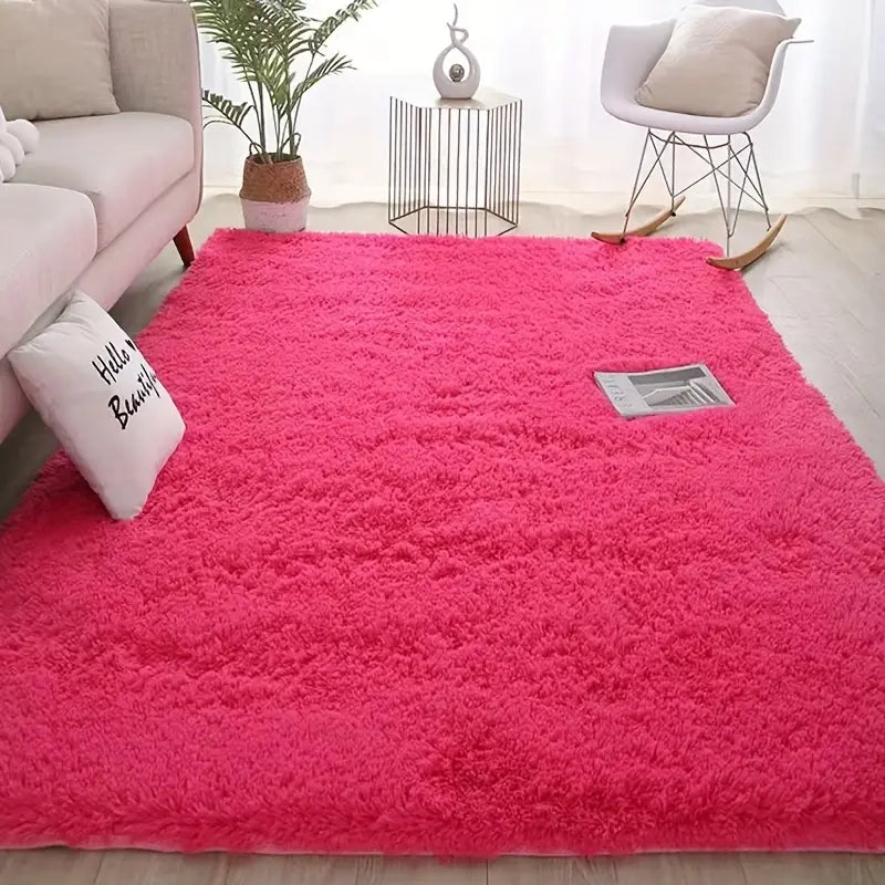 Fluffy Shaggy Area Rug for Living Room (1pc)