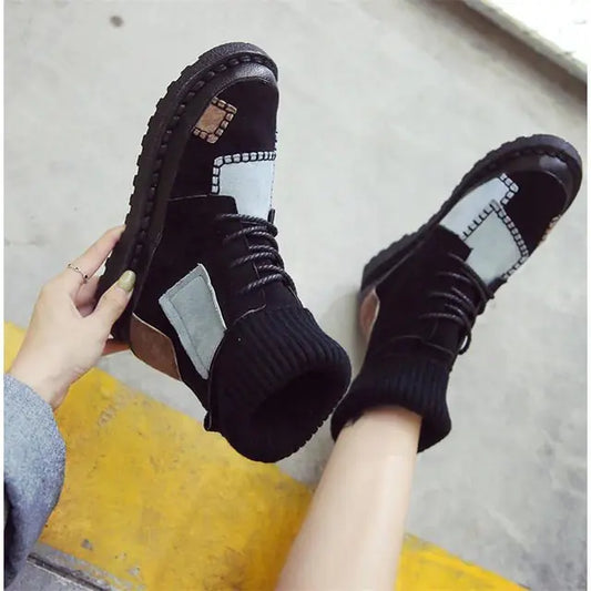 Colorful High-Top Canvas Sneakers for Women - Casual Style