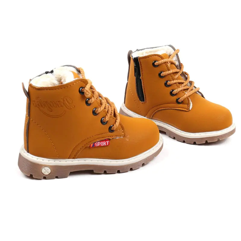 Children's Plush Short Martin Boots
