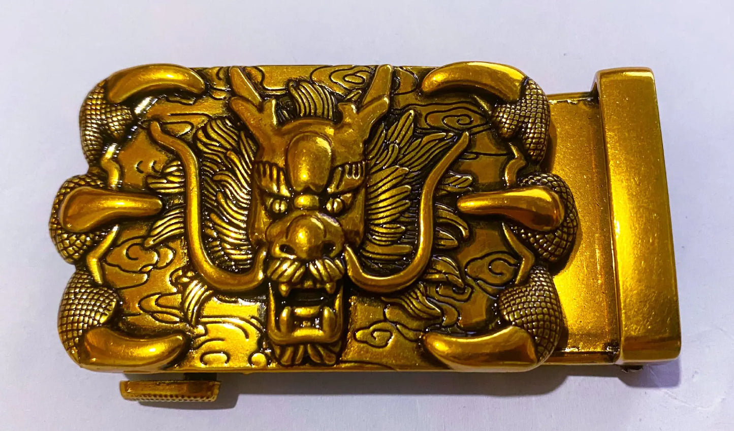 Deli Xing Retro Automatic Buckle Men's Leather Belt