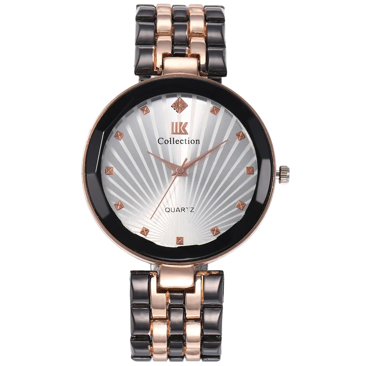 Large Dial Quartz Watch with Wallet Package