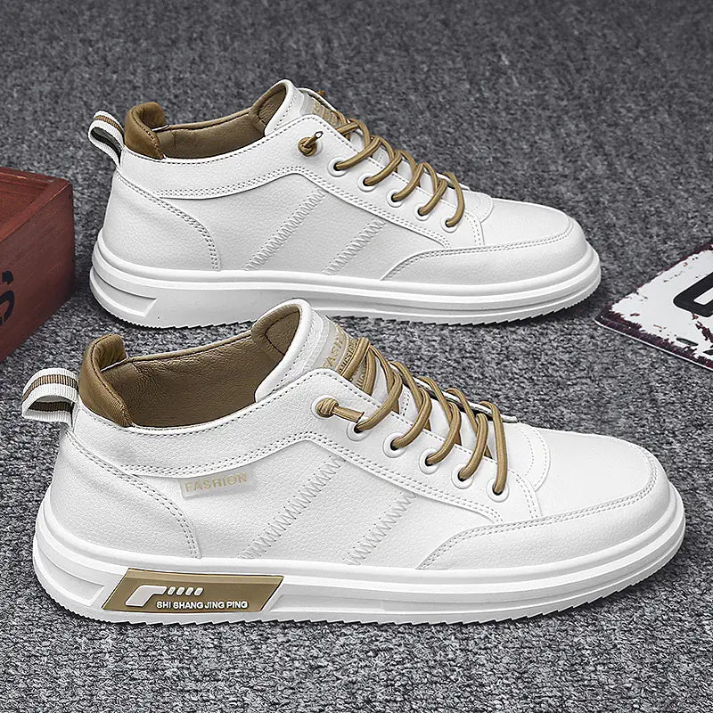 Autumn High-Top Korean Style Canvas Sneakers for Men