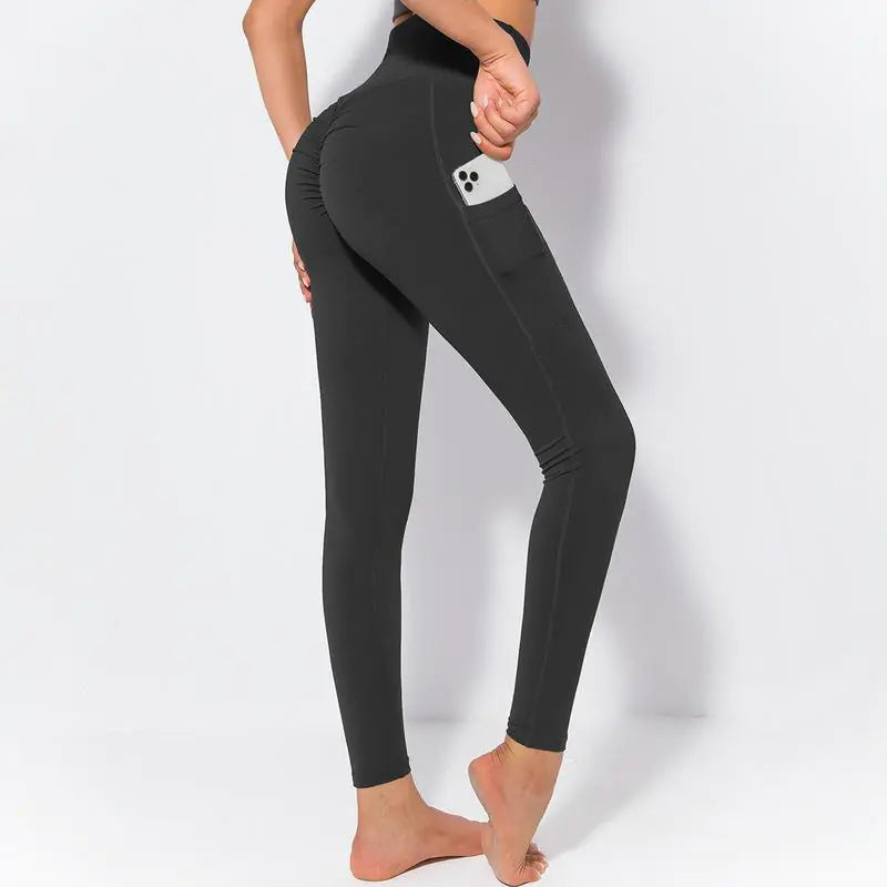 Pure Color Hip-Lifting Fitness Pants