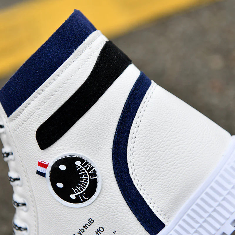 Men's High-Top Casual Shoes in British Style